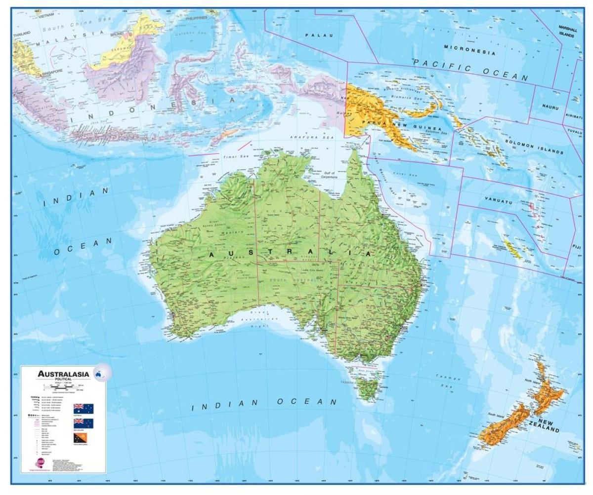 austràlia nova zelanda mapa