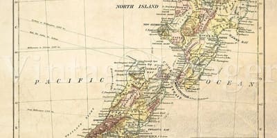 Mapa de l'antiga de nova zelanda