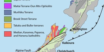 Mapa de nova zelanda recursos naturals