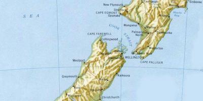 Wellington, nova zelanda al mapa